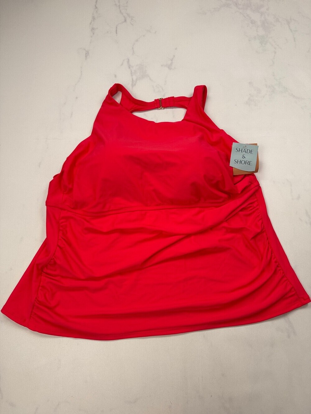 Shade & Shore Swimdress Red Current Statement Piece - Womens 2X